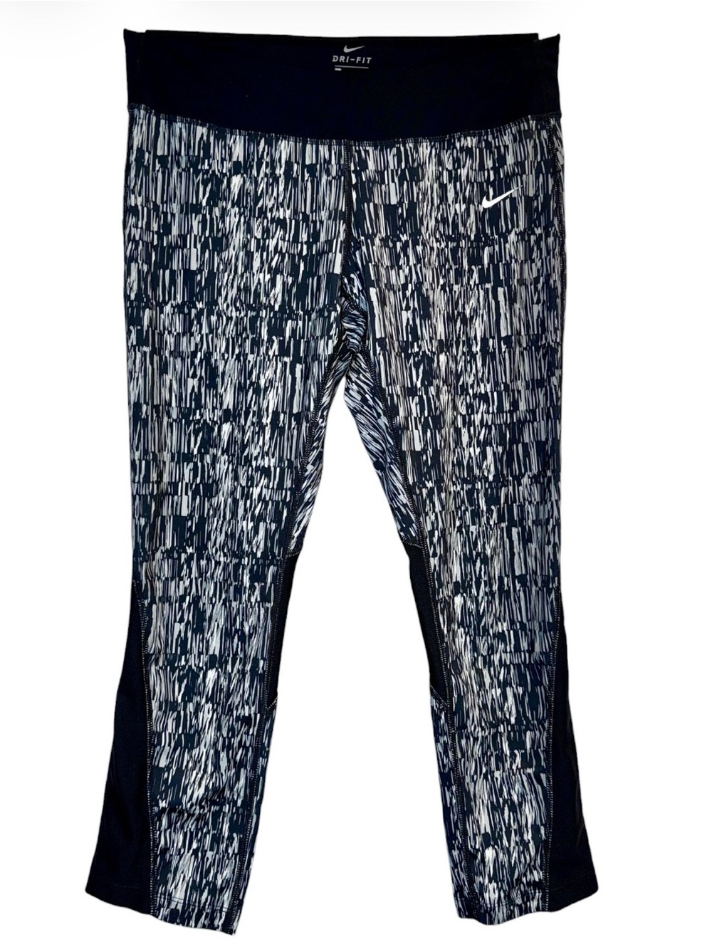 NIKE RUNNING POWER GRAPHIC CROP LEGGING Large 821777-010